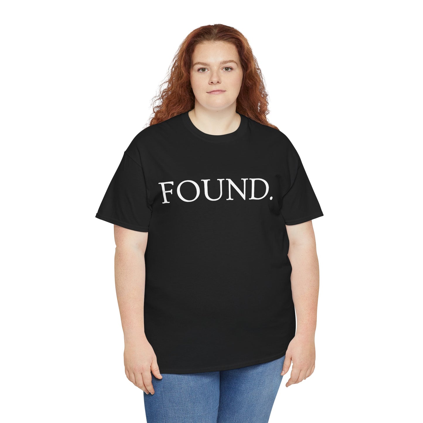 FOUND. Christian T-Shirt — Luke 19:10 Scripture Tee