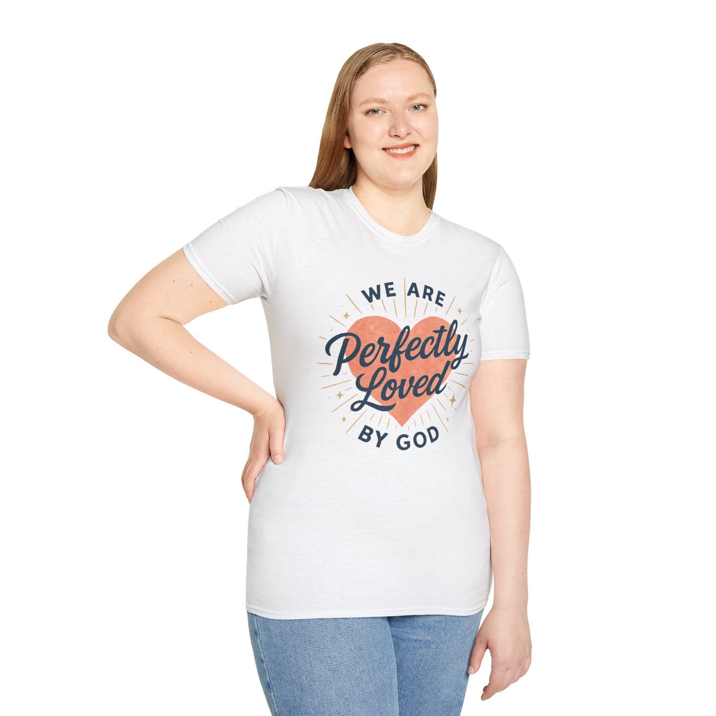 Perfectly Loved by God T-Shirt — Christian Faith Graphic Tee