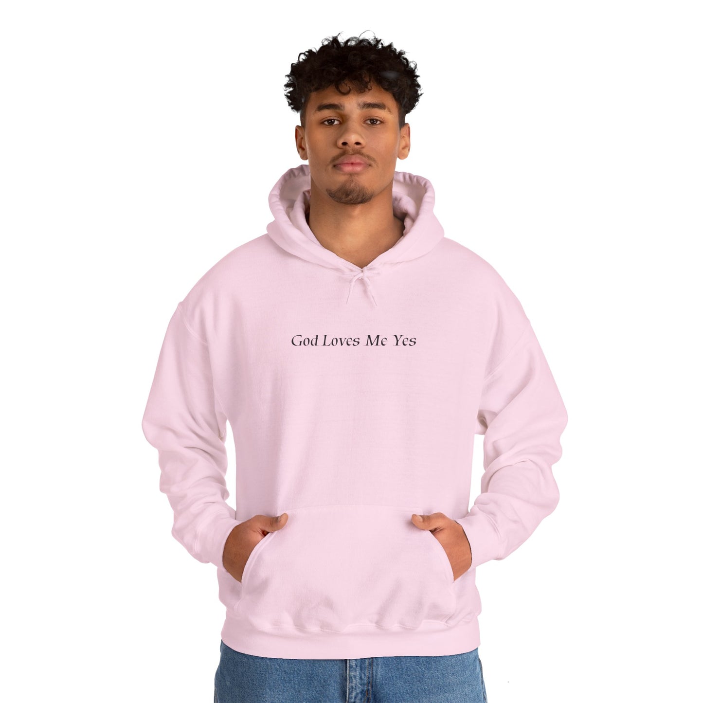 God Loves Me Yes Unisex Heavy Blend™ Hooded Sweatshirt