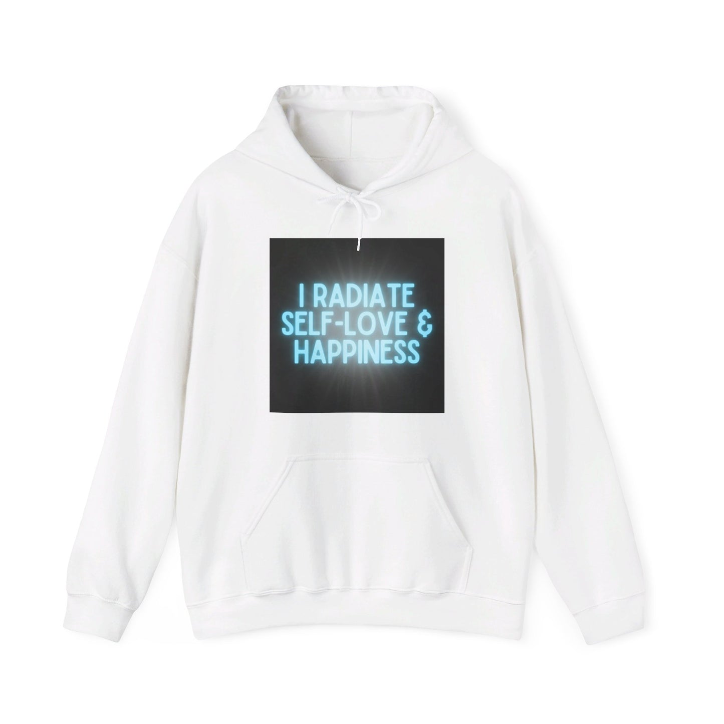 I Radiate Self Love & Happiness Unisex Heavy Blend™ Hooded Sweatshirt