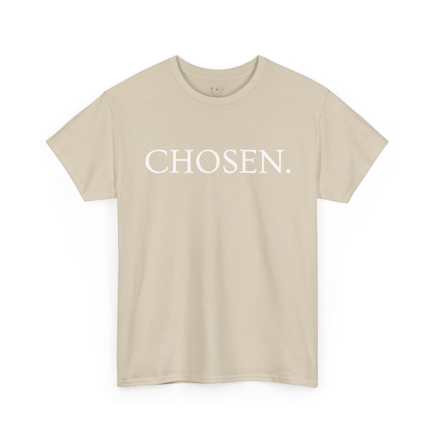 Chosen Christian T-Shirt — "CHOSEN." Front with 1 Peter 2:9 Back