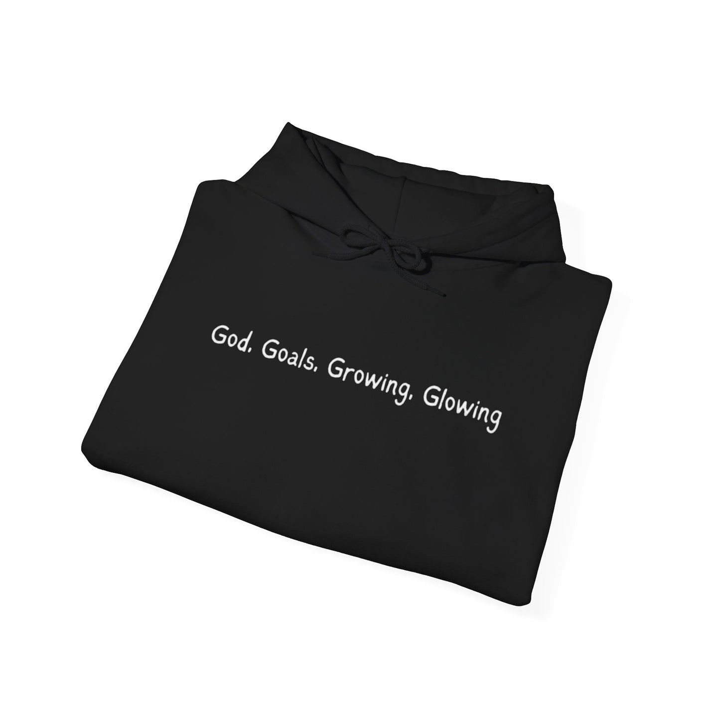 God, Goals, Growing, Glowing Unisex Heavy Blend™ Hooded Sweatshirt