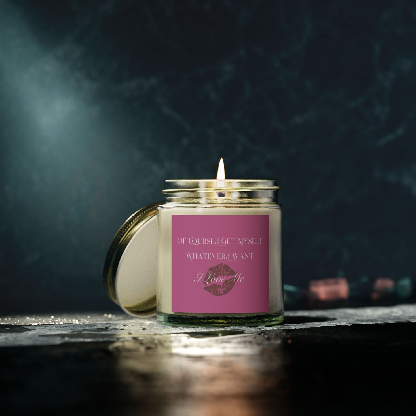 Of Course I Get Myself Whatever I Want Scented Candles, Coconut Apricot Wax (4oz, 9oz)