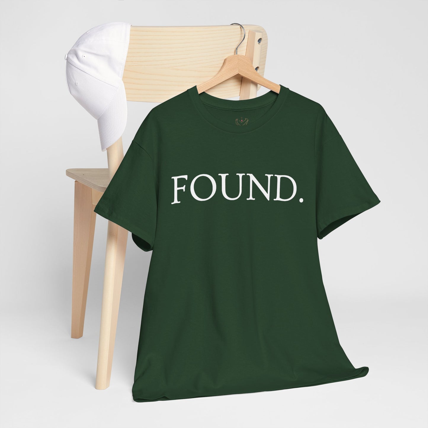 FOUND. Christian T-Shirt — Luke 19:10 Scripture Tee