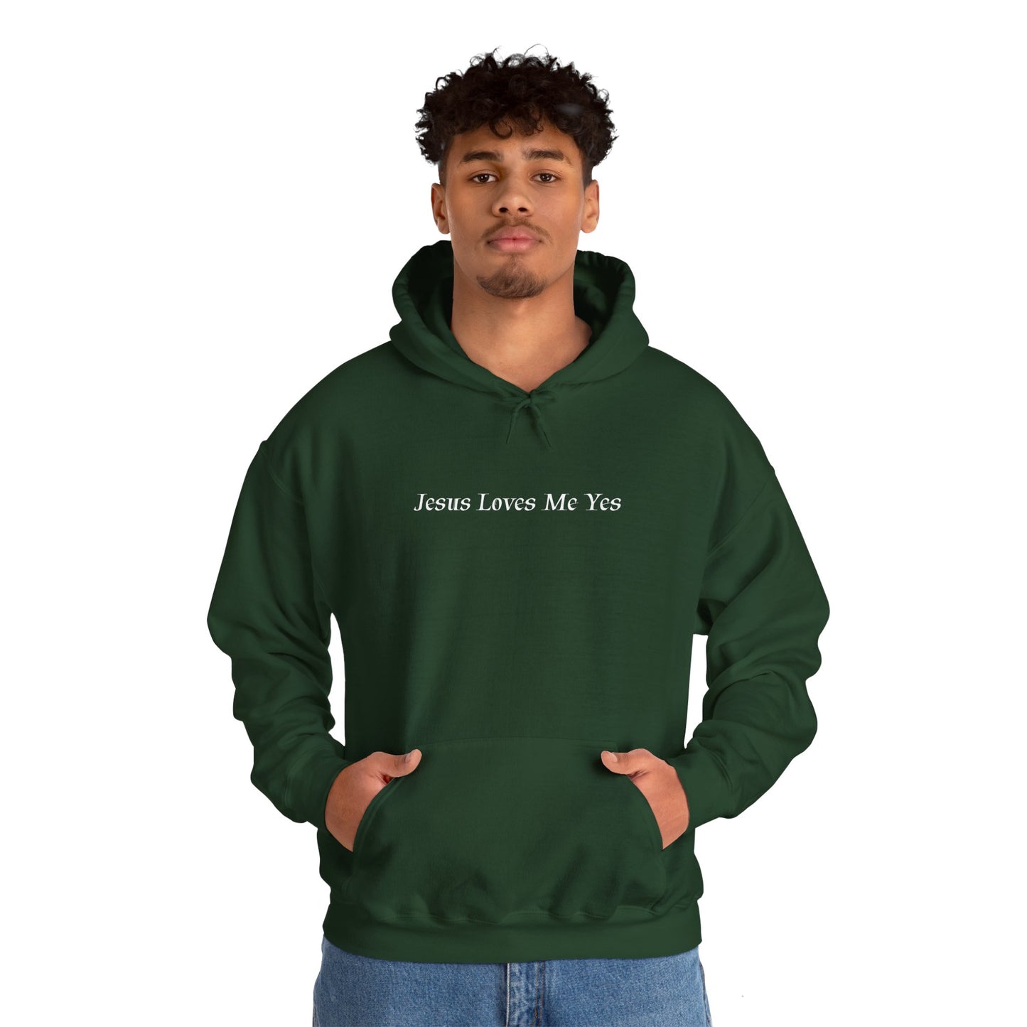 Jesus Loves Me Yes Unisex Heavy Blend™ Hooded Sweatshirt