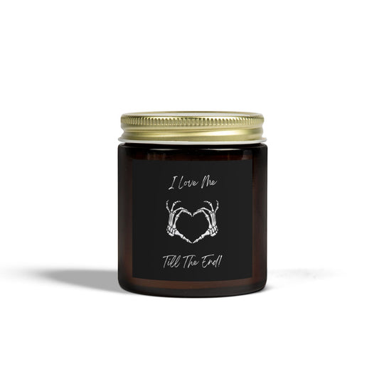 I Love Me Till The End Scented Candles, Coconut Apricot Wax (4oz, 9oz)