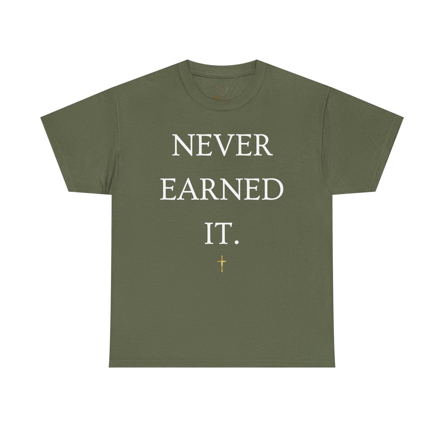 Never Earned It T‑Shirt — Christian Faith Tee with Ephesians 2:8‑9 Verse