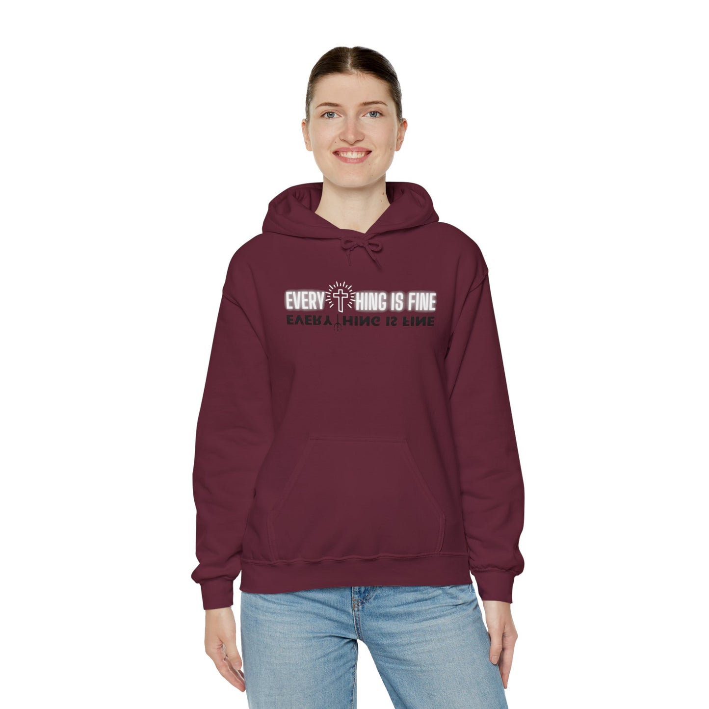 Everything Is Fine Everything Is Fine Unisex Heavy Blend™ Hooded Sweatshirt