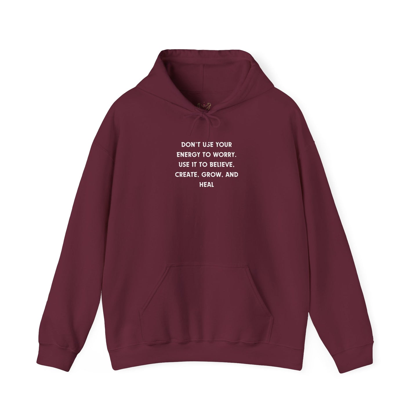 Don't Use Your Energy to Worry Unisex Heavy Blend™ Hooded Sweatshirt