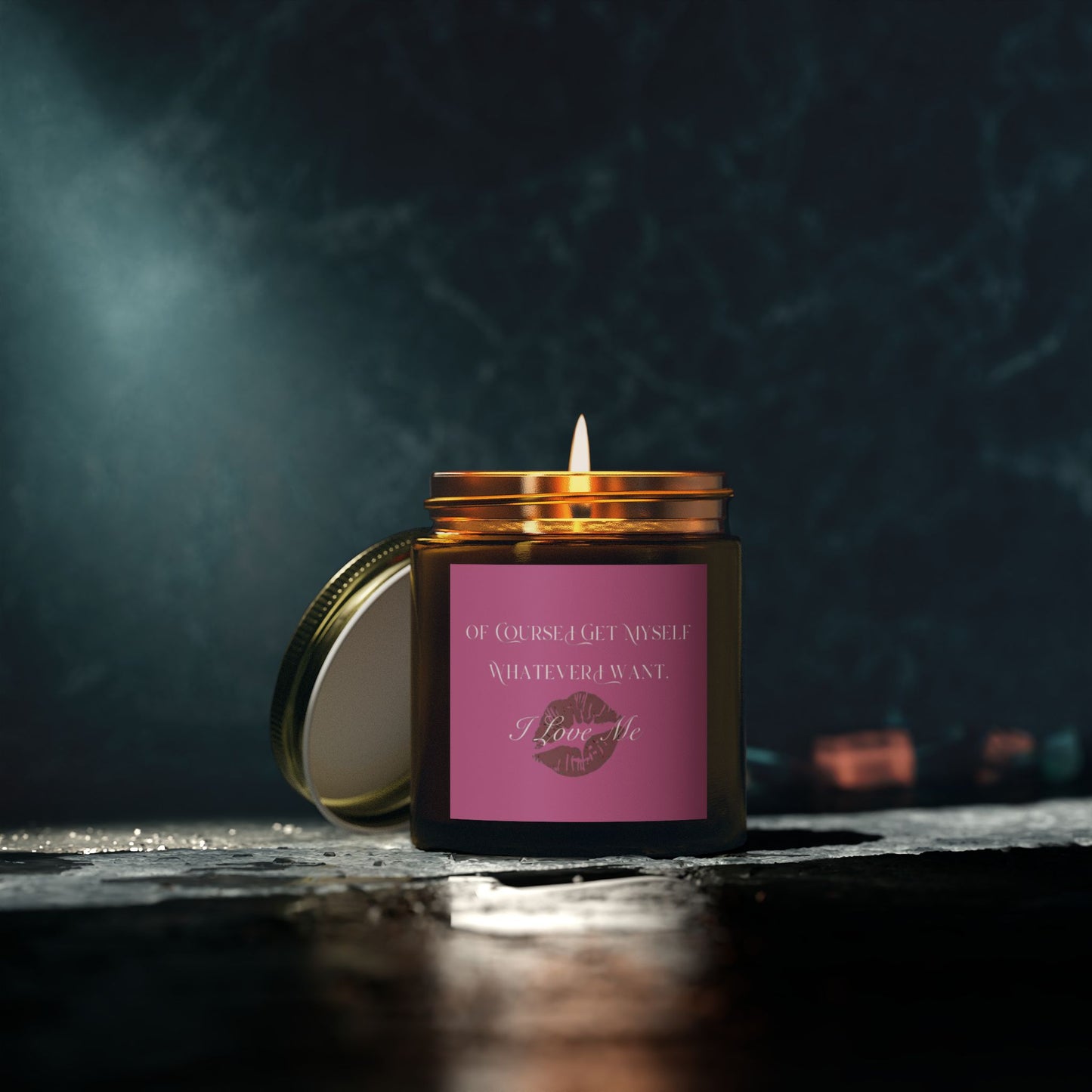 Of Course I Get Myself Whatever I Want Scented Candles, Coconut Apricot Wax (4oz, 9oz)