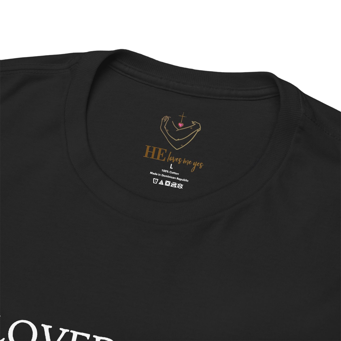 "He Loved Me First" Christian Tee — Cotton Shirt (1 John 4:19)