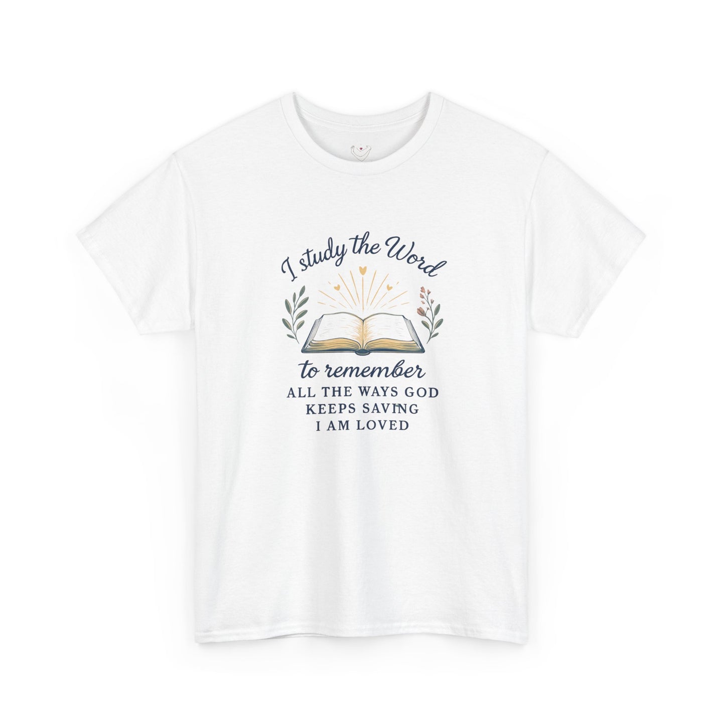 Christian Bible Study T-Shirt — "I Study the Word to Remember" Inspirational Tee