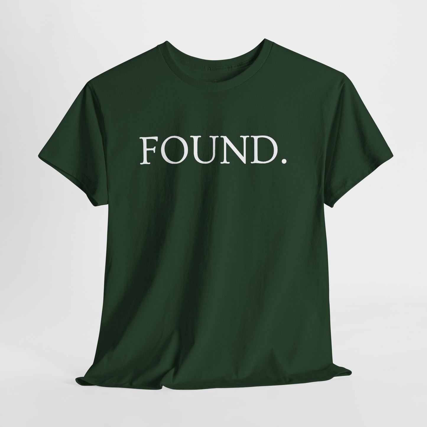 FOUND. Christian T-Shirt — Luke 19:10 Scripture Tee