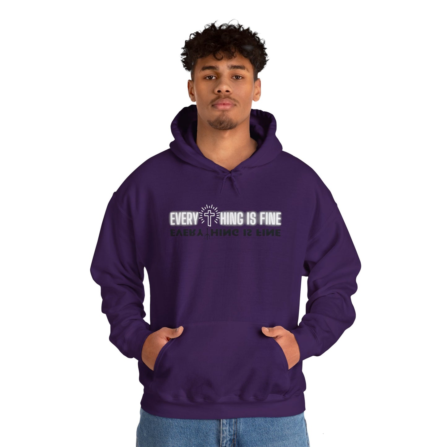 Everything Is Fine Everything Is Fine Unisex Heavy Blend™ Hooded Sweatshirt