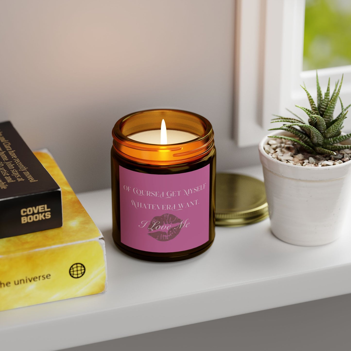 Of Course I Get Myself Whatever I Want Scented Candles, Coconut Apricot Wax (4oz, 9oz)