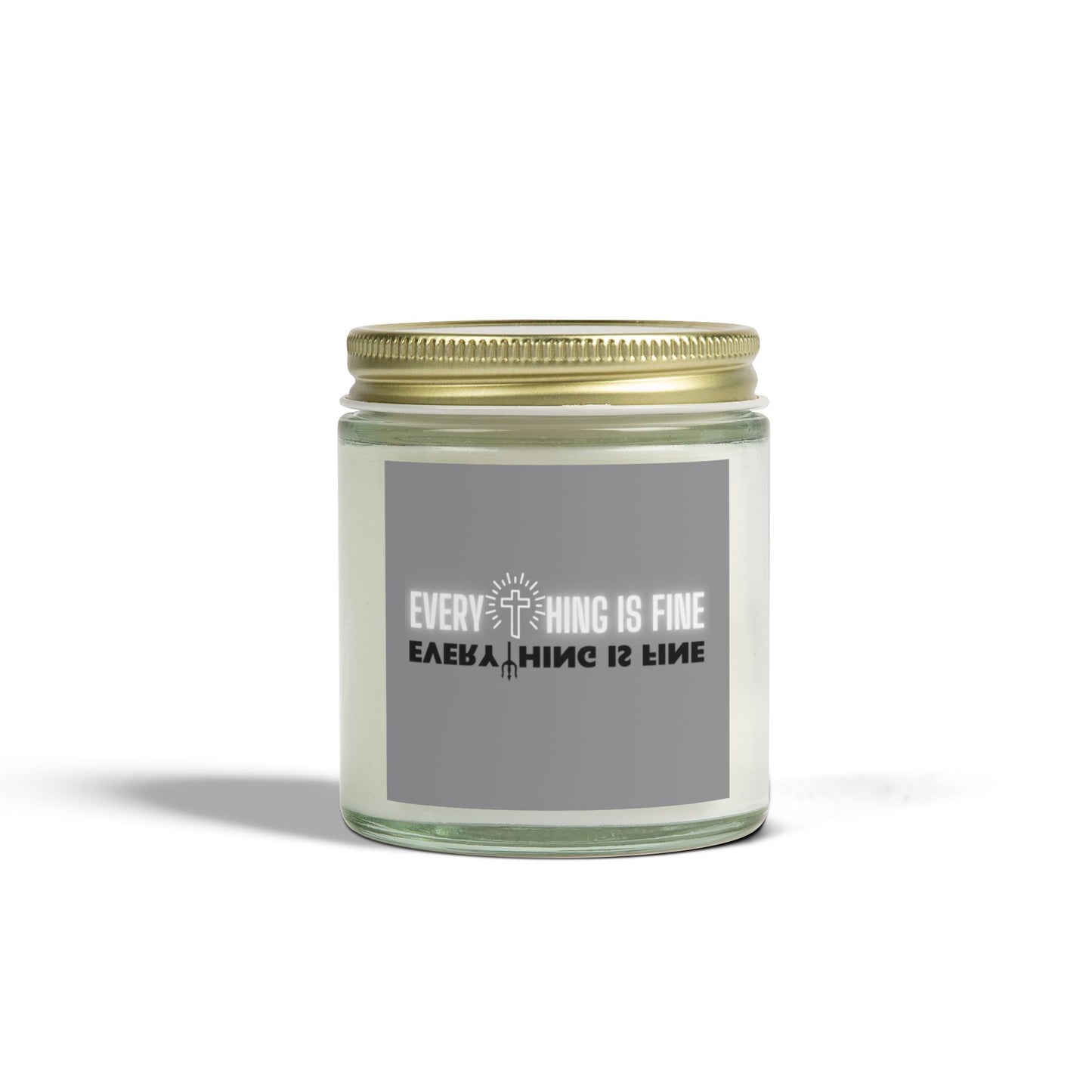 Everything Is Fine Scented Candles, Coconut Apricot Wax (4oz, 9oz)