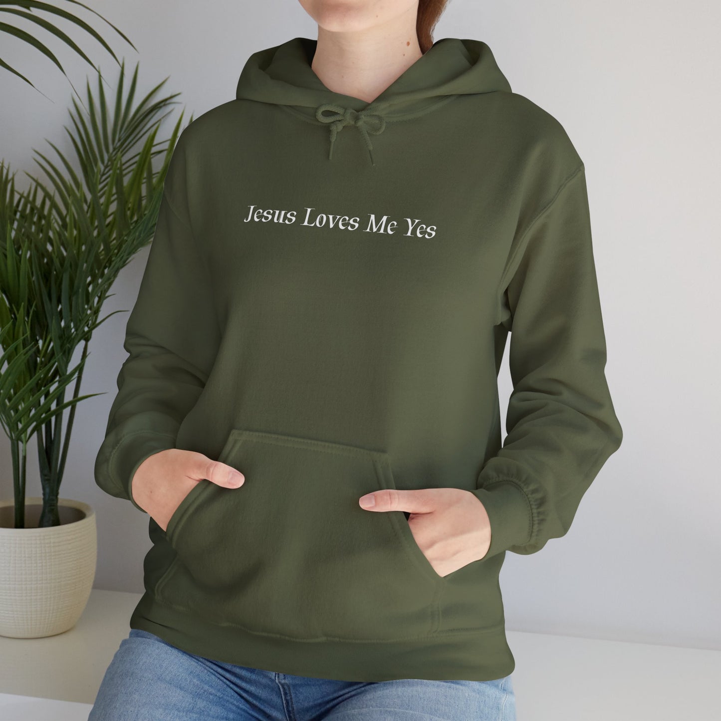 Jesus Loves Me Yes Unisex Heavy Blend™ Hooded Sweatshirt