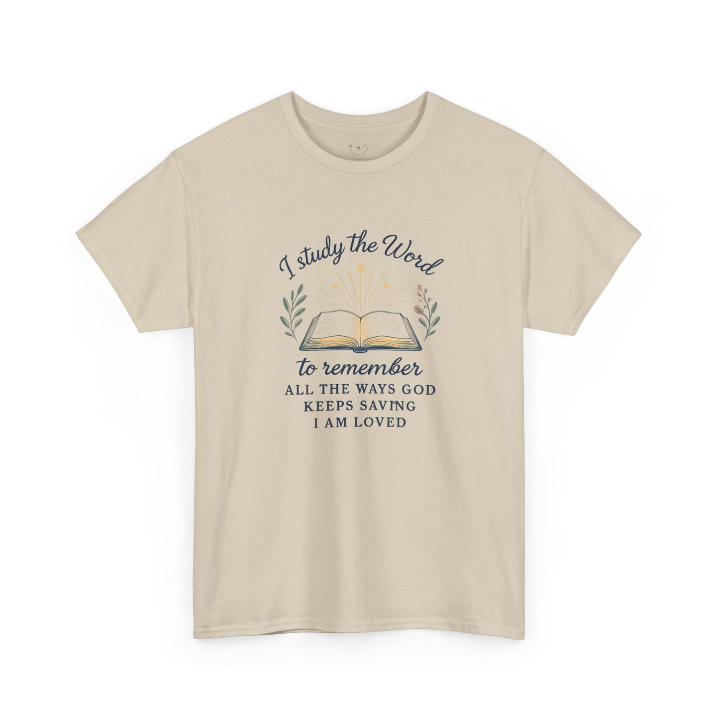 Christian Bible Study T-Shirt — "I Study the Word to Remember" Inspirational Tee