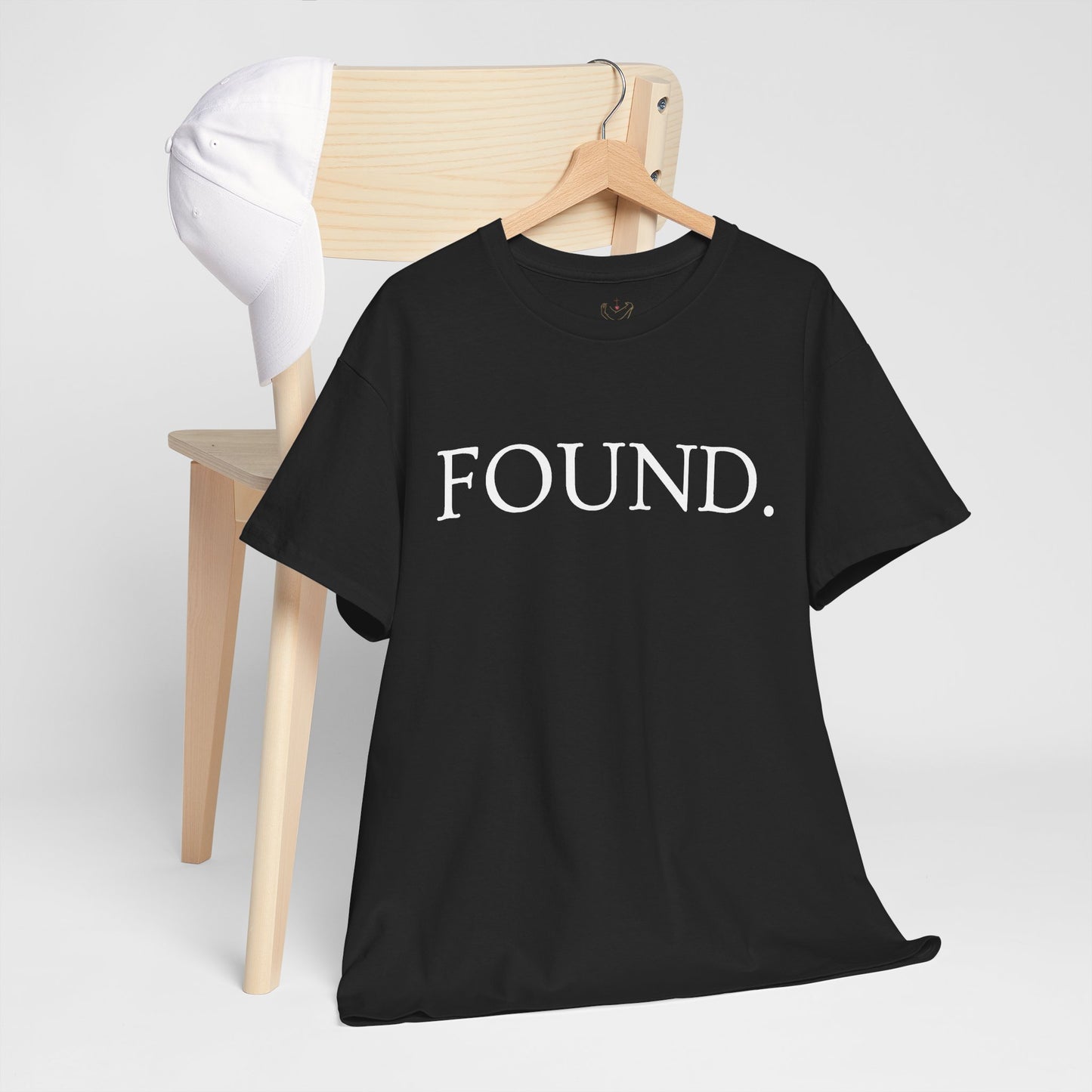 FOUND. Christian T-Shirt — Luke 19:10 Scripture Tee
