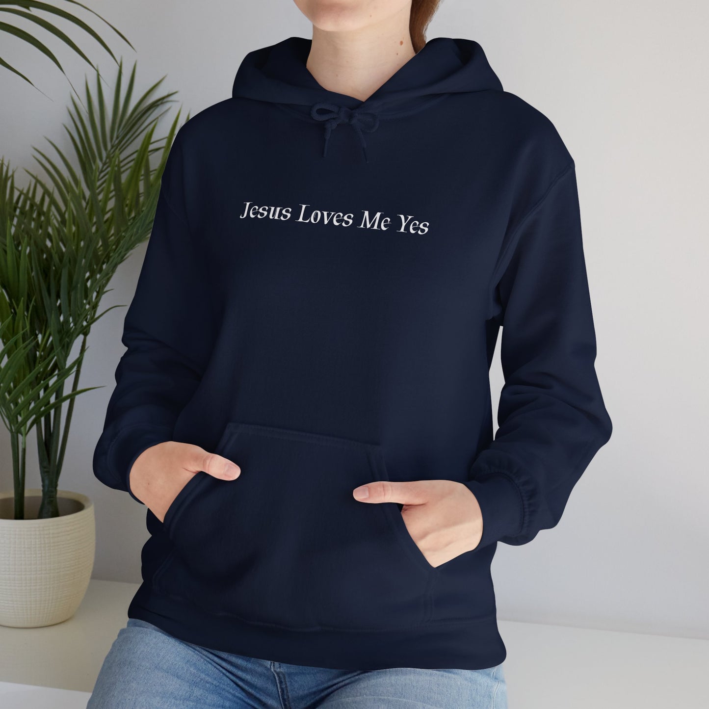 Jesus Loves Me Yes Unisex Heavy Blend™ Hooded Sweatshirt