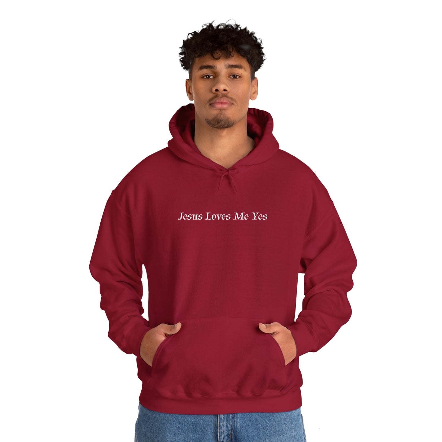 Jesus Loves Me Yes Unisex Heavy Blend™ Hooded Sweatshirt