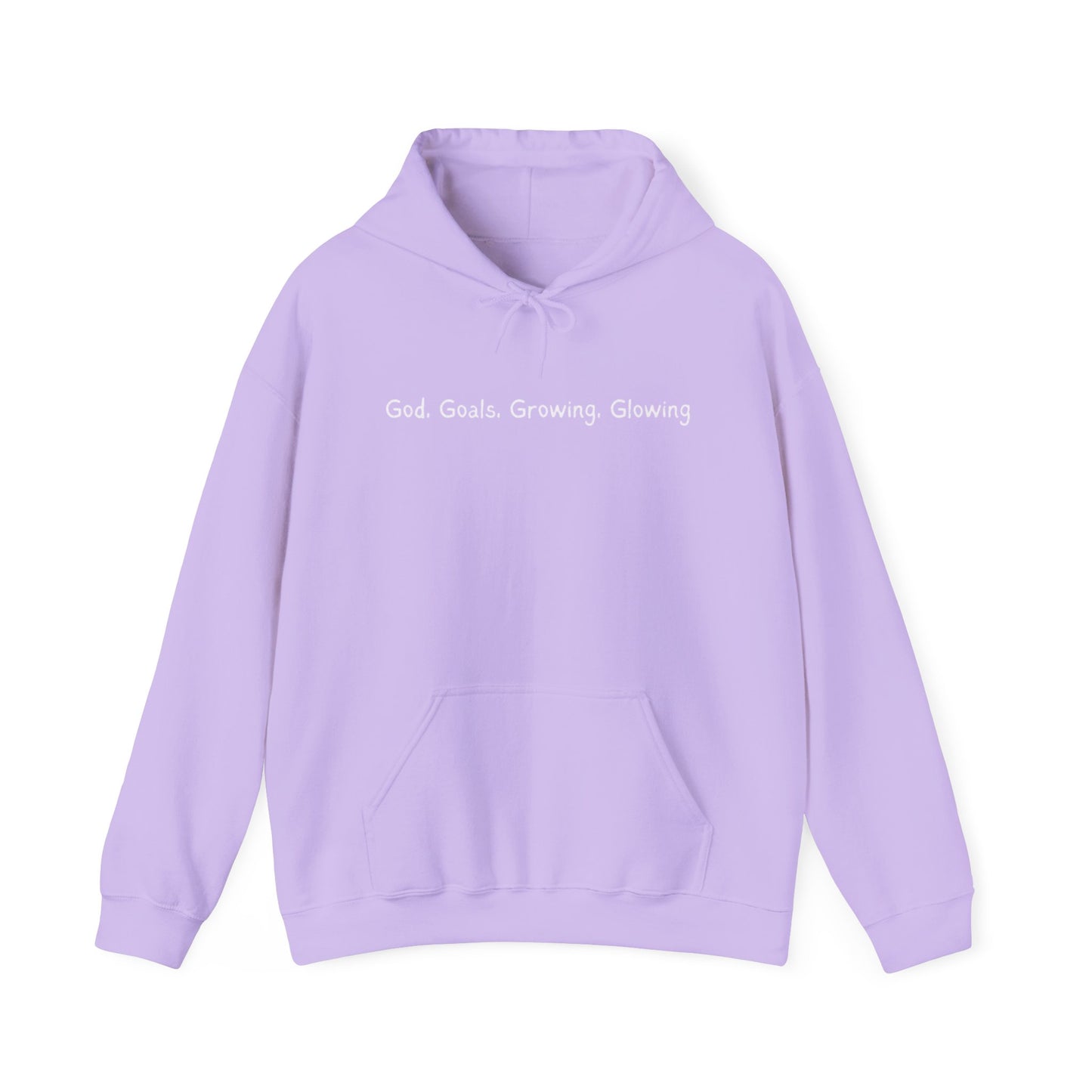 God, Goals, Growing, Glowing Unisex Heavy Blend™ Hooded Sweatshirt