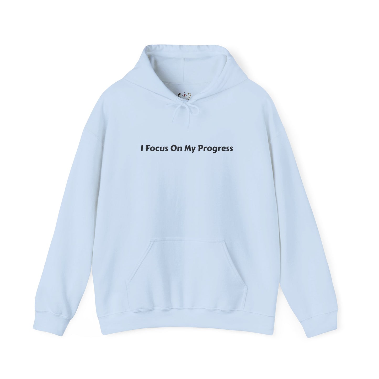 I Focus On My Progress Unisex Heavy Blend™ Hooded Sweatshirt