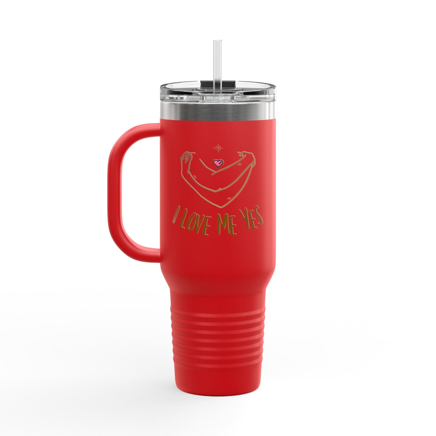 I Love Me Yes Insulated Travel Mug, 40oz