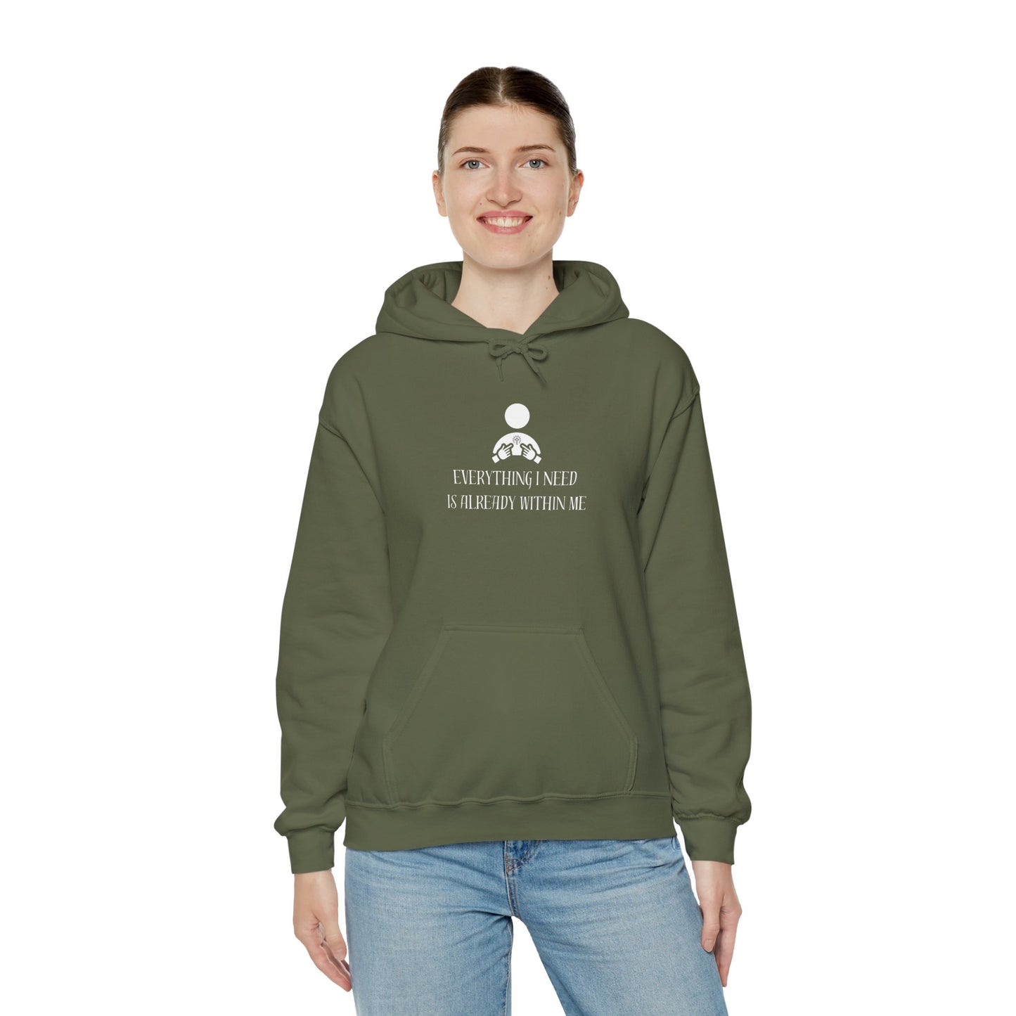 Everything I Need Is Already Within Me Unisex Heavy Blend™ Hooded Sweatshirt