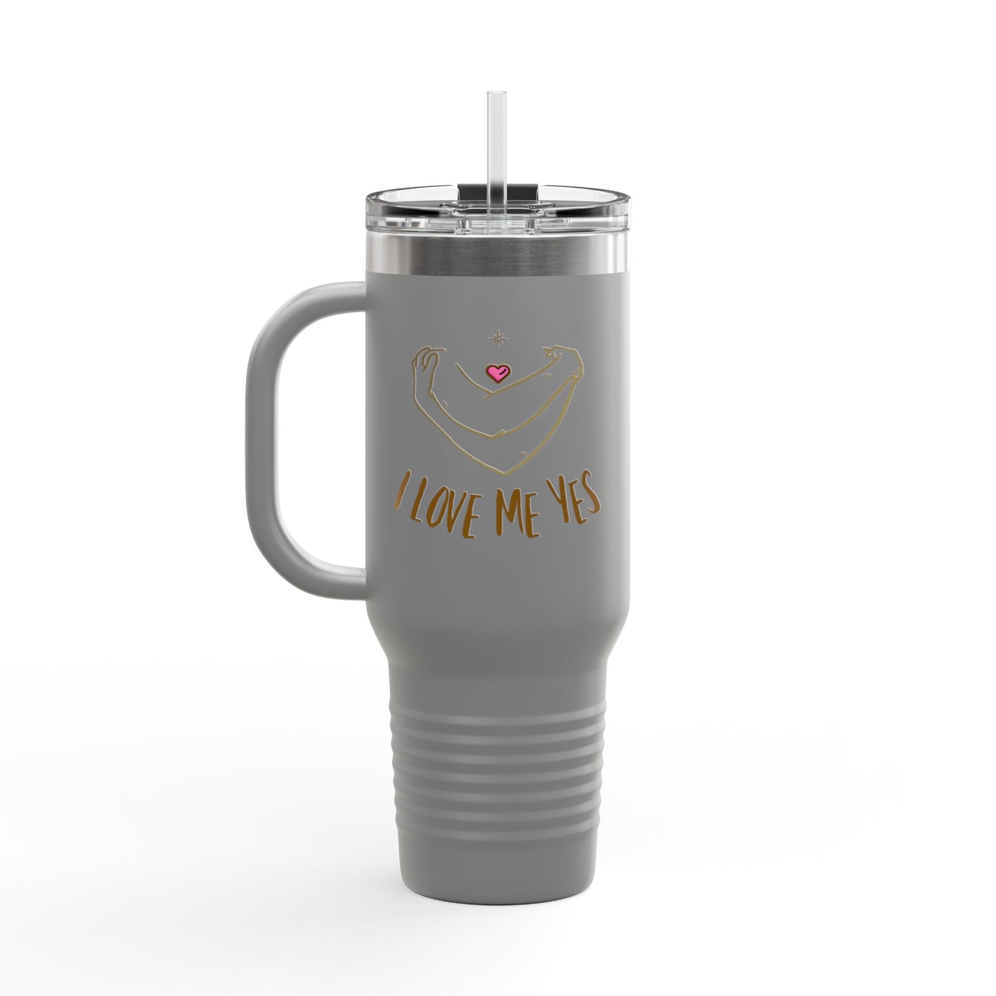 I Love Me Yes Insulated Travel Mug, 40oz