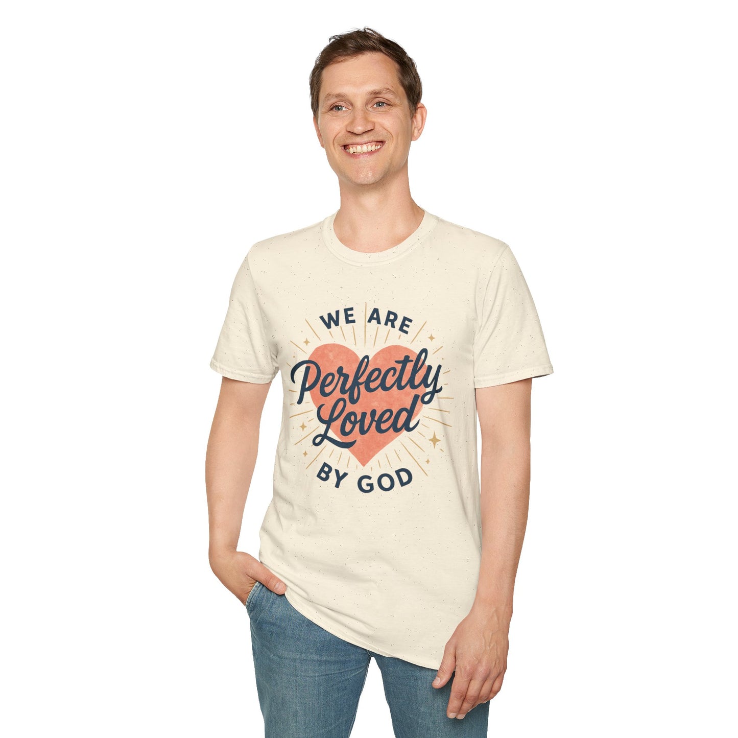 Perfectly Loved by God T-Shirt — Christian Faith Graphic Tee