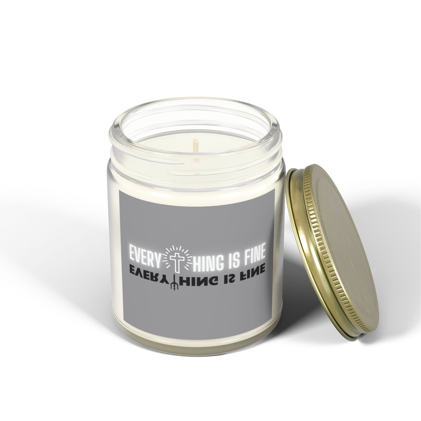 Everything Is Fine Scented Candles, Coconut Apricot Wax (4oz, 9oz)