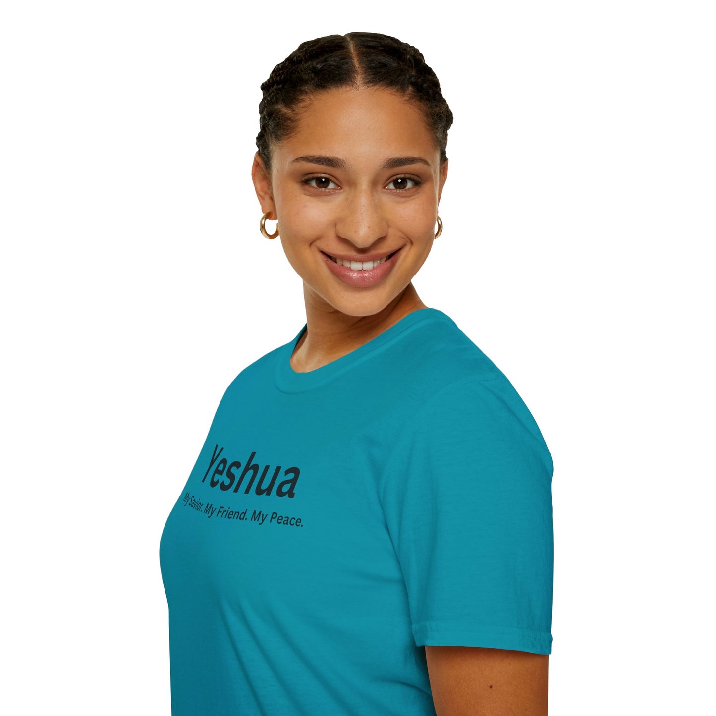 'Yeshua: My Savior. My Friend. My Peace.  Inspirational Unisex Softstyle T-Shirt