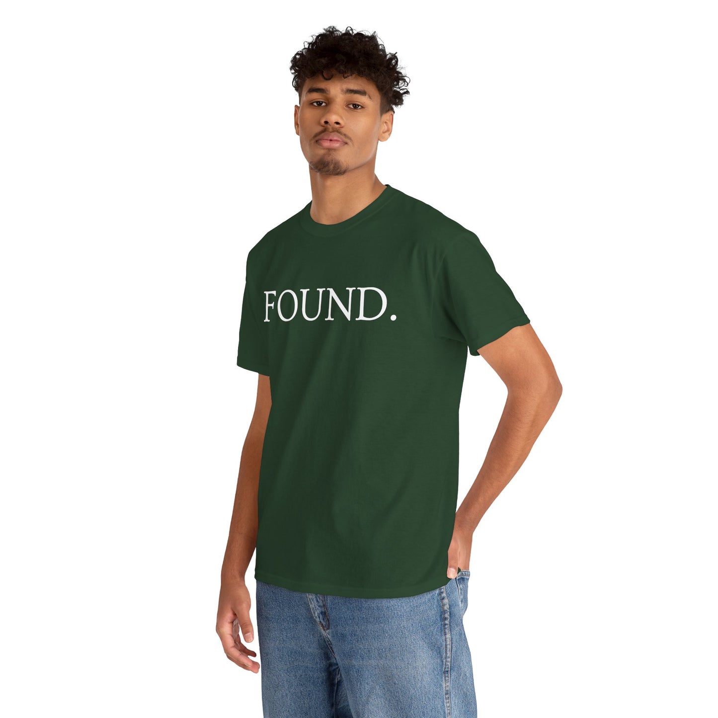 FOUND. Christian T-Shirt — Luke 19:10 Scripture Tee