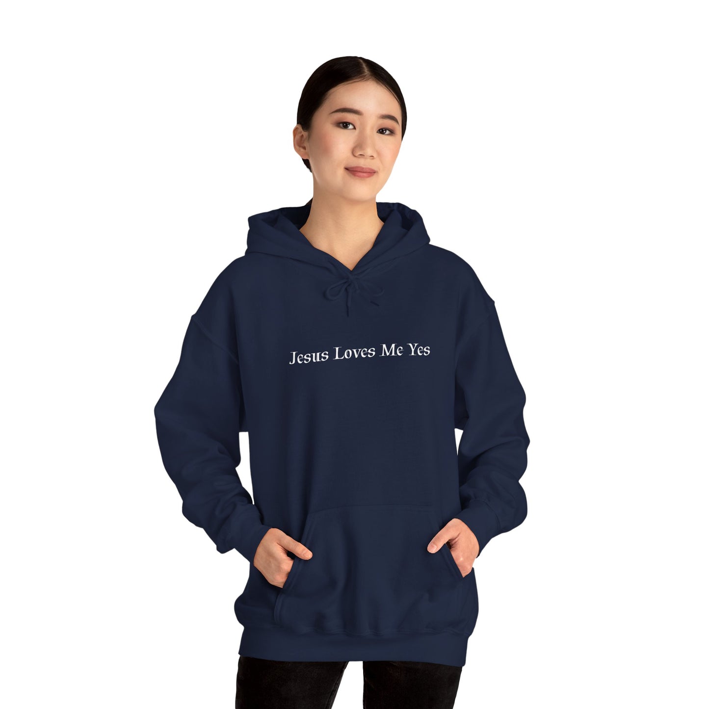 Jesus Loves Me Yes Unisex Heavy Blend™ Hooded Sweatshirt